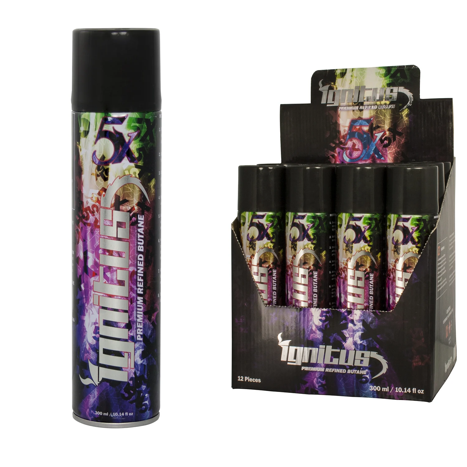 IGNITUS 5X BUTANE 300ML/10.14 FL