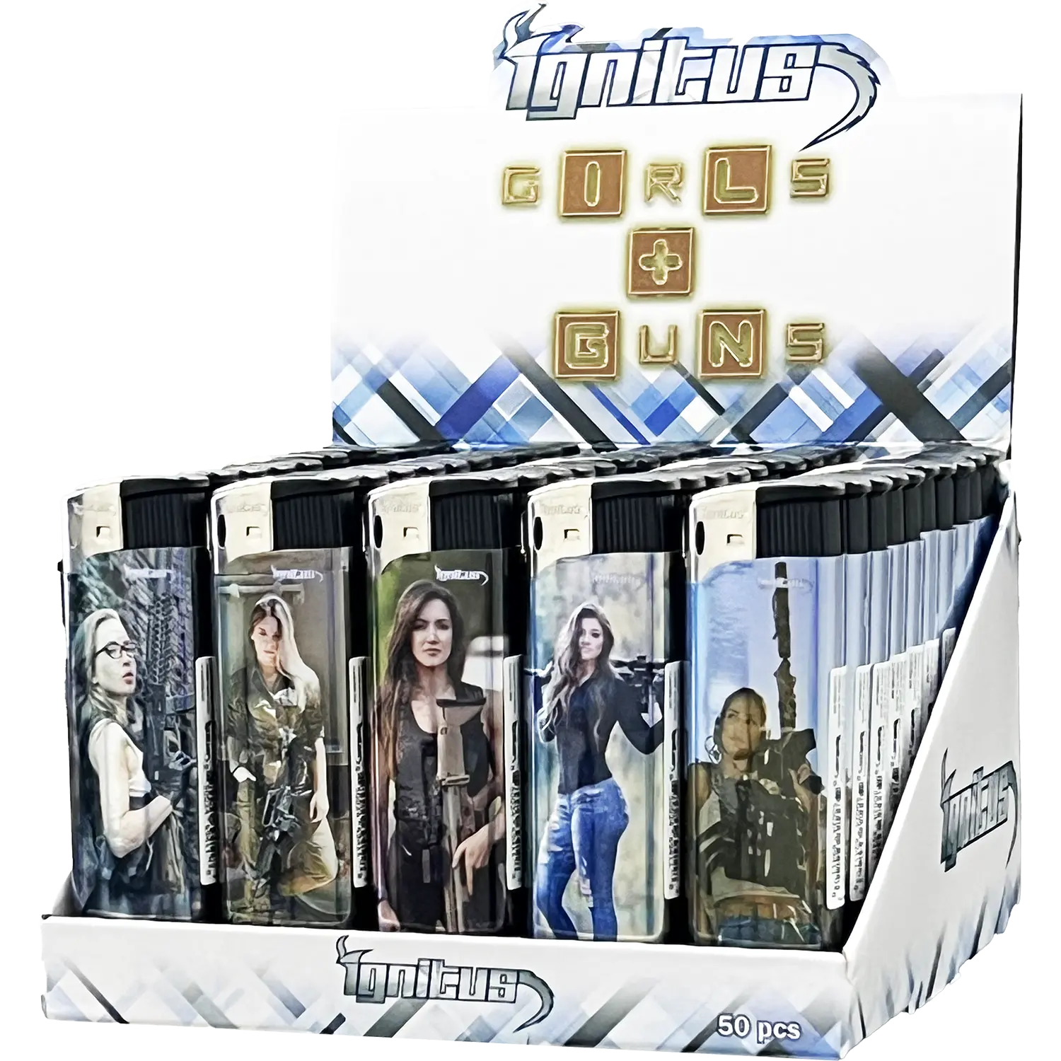 IGNITUS GIRLS & GUNS LIGHTERS