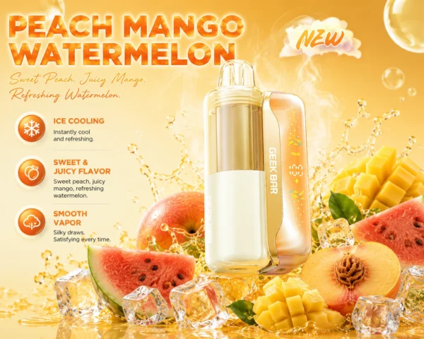 Geekbar Mate 60K PEACH MANGO WATERMELON
