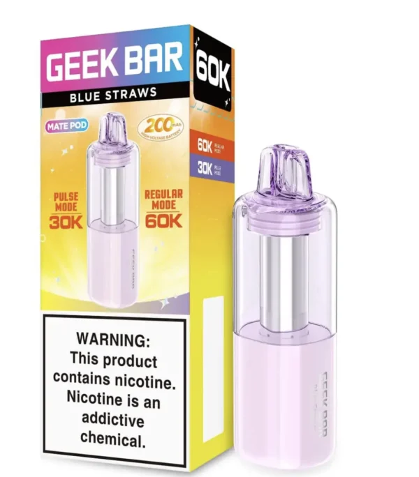 Geekbar Mate 60K Blue Straws