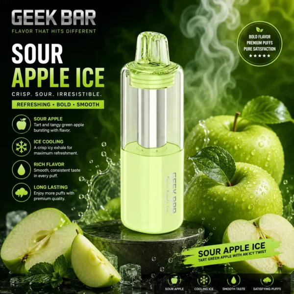 Geekbar Mate 60K Sour Apple Ice.