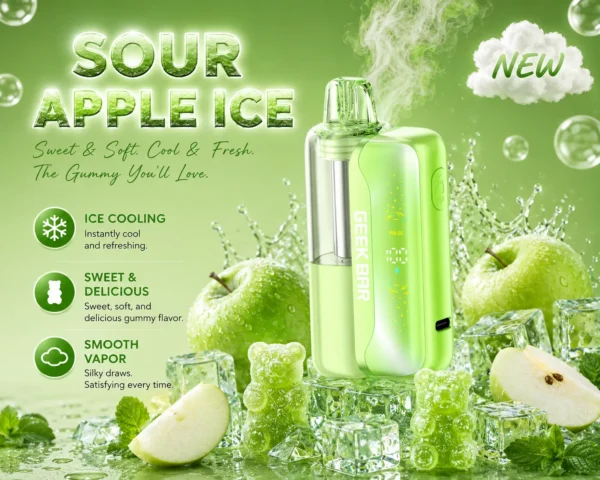 Geekbar Mate 60K Sour Apple Ice.
