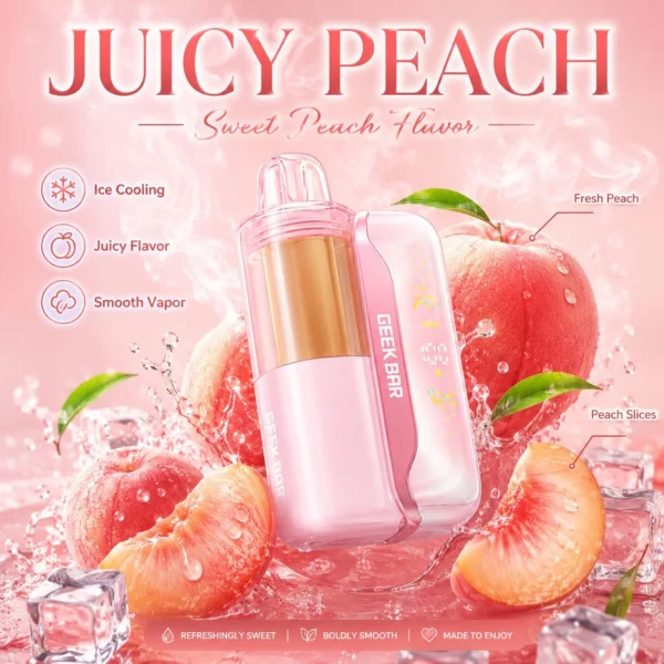 Geekbar Mate 60K Juicy Peach.