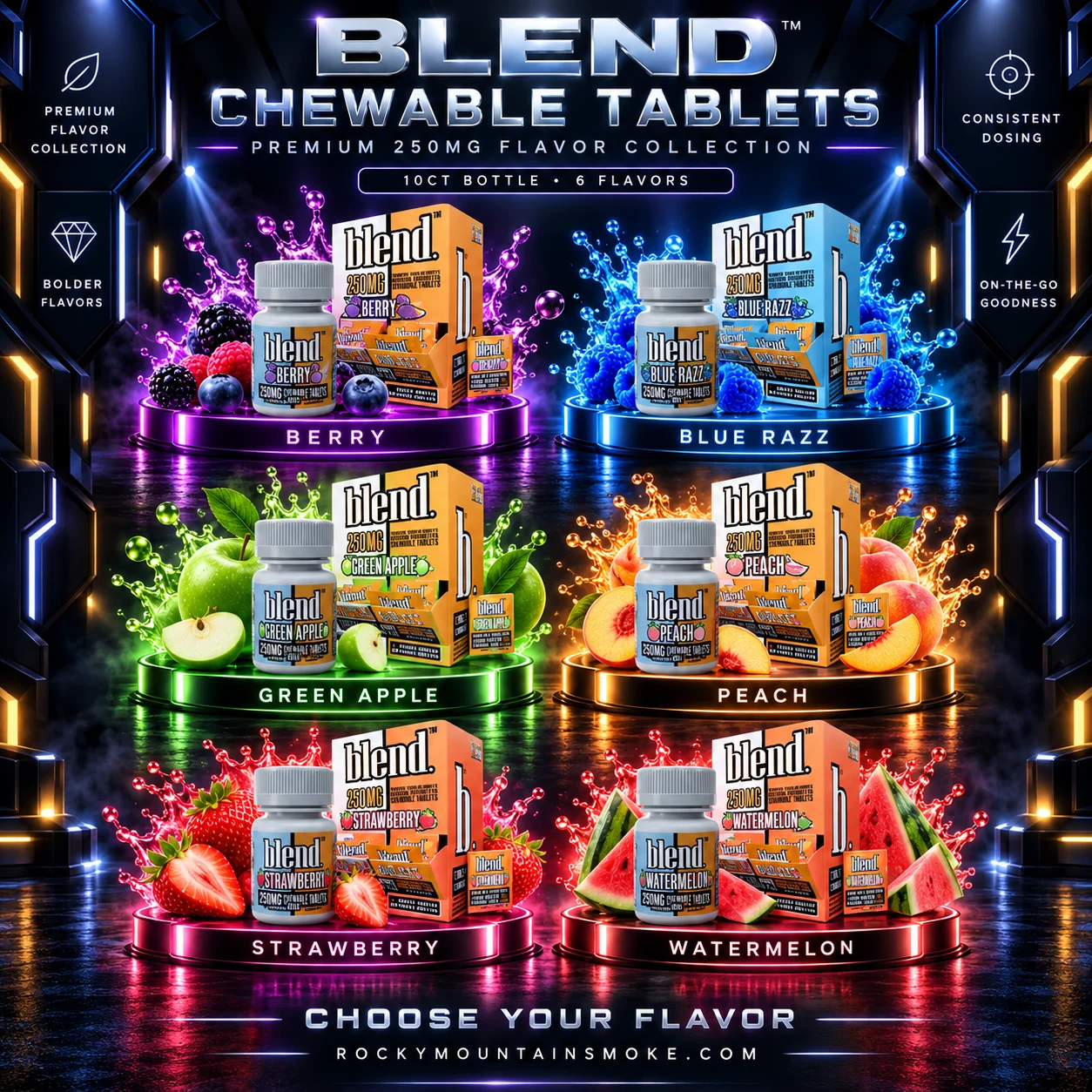 Blend Chewable Tablets 250MG 10CT